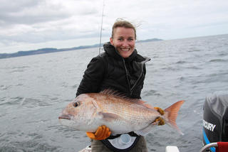 Agnes with nice snapper